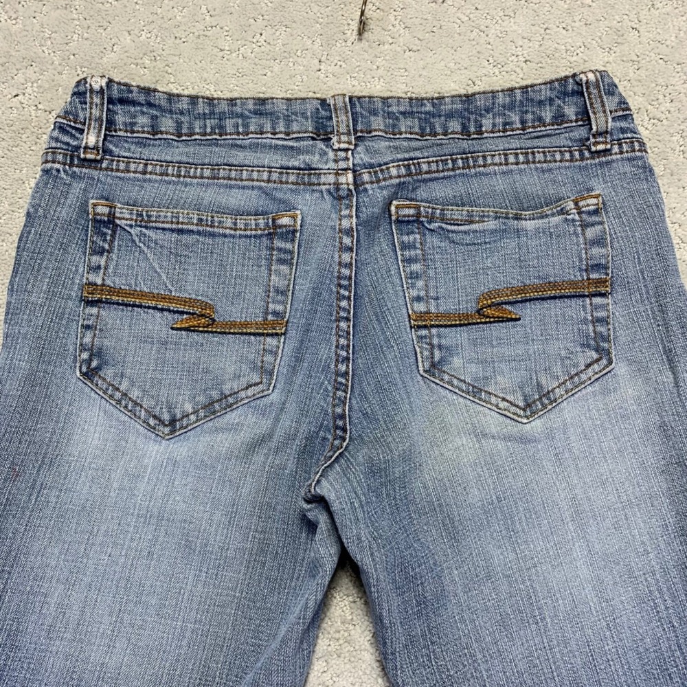 Vintage Arizona Jean Co Jeans Womens Size 5 Boot Cut Distressed Light Wash Denim - Picture 11 of 16